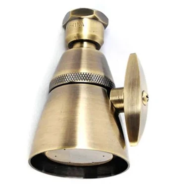 Pomme de douche ronde en bronze huilé